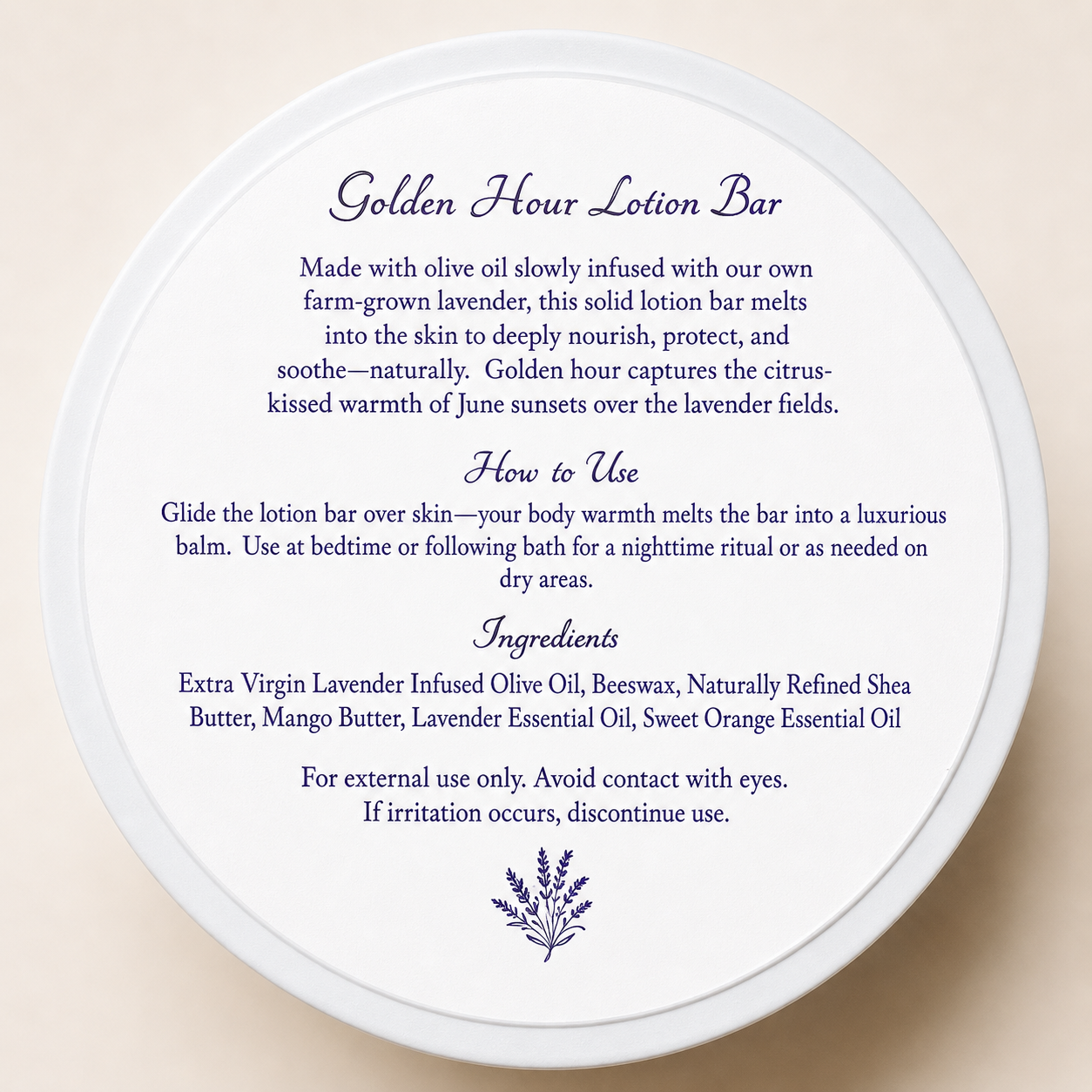 Golden Hour Lotion Bar