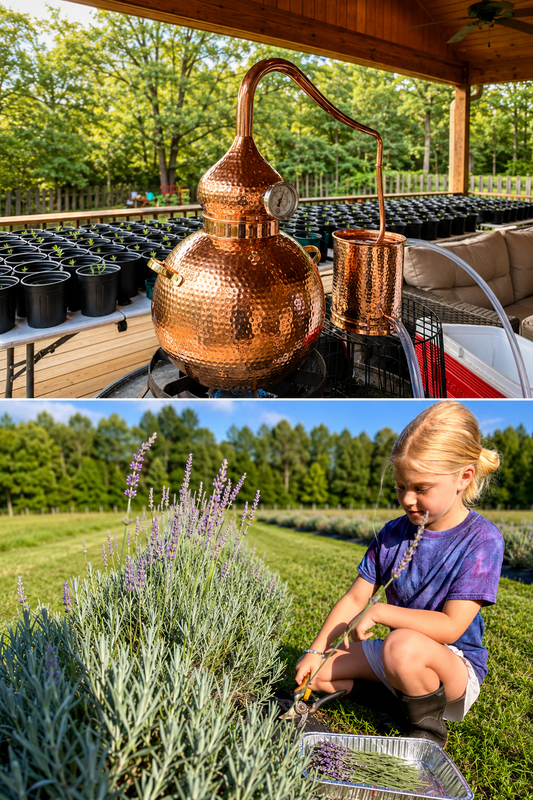Distilling the 2026 Lavender Harvest at Lavender June Farm